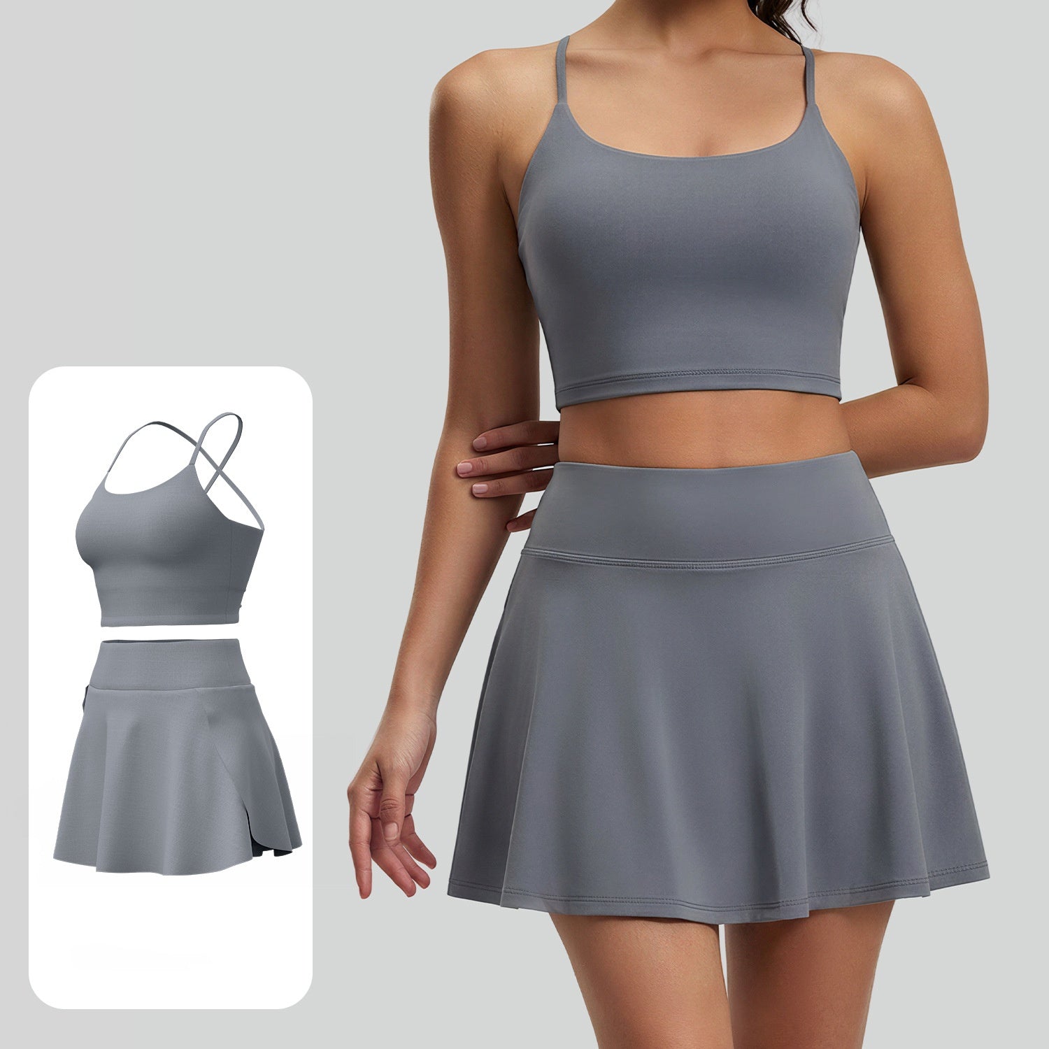 2279# A Women Sports Bra or Skirts