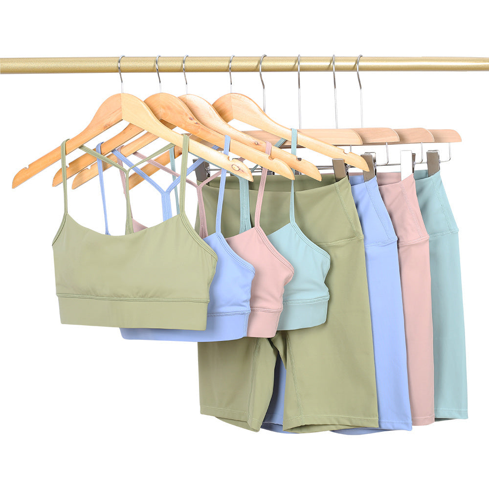L4749#  Yoga Bra Shorts Set