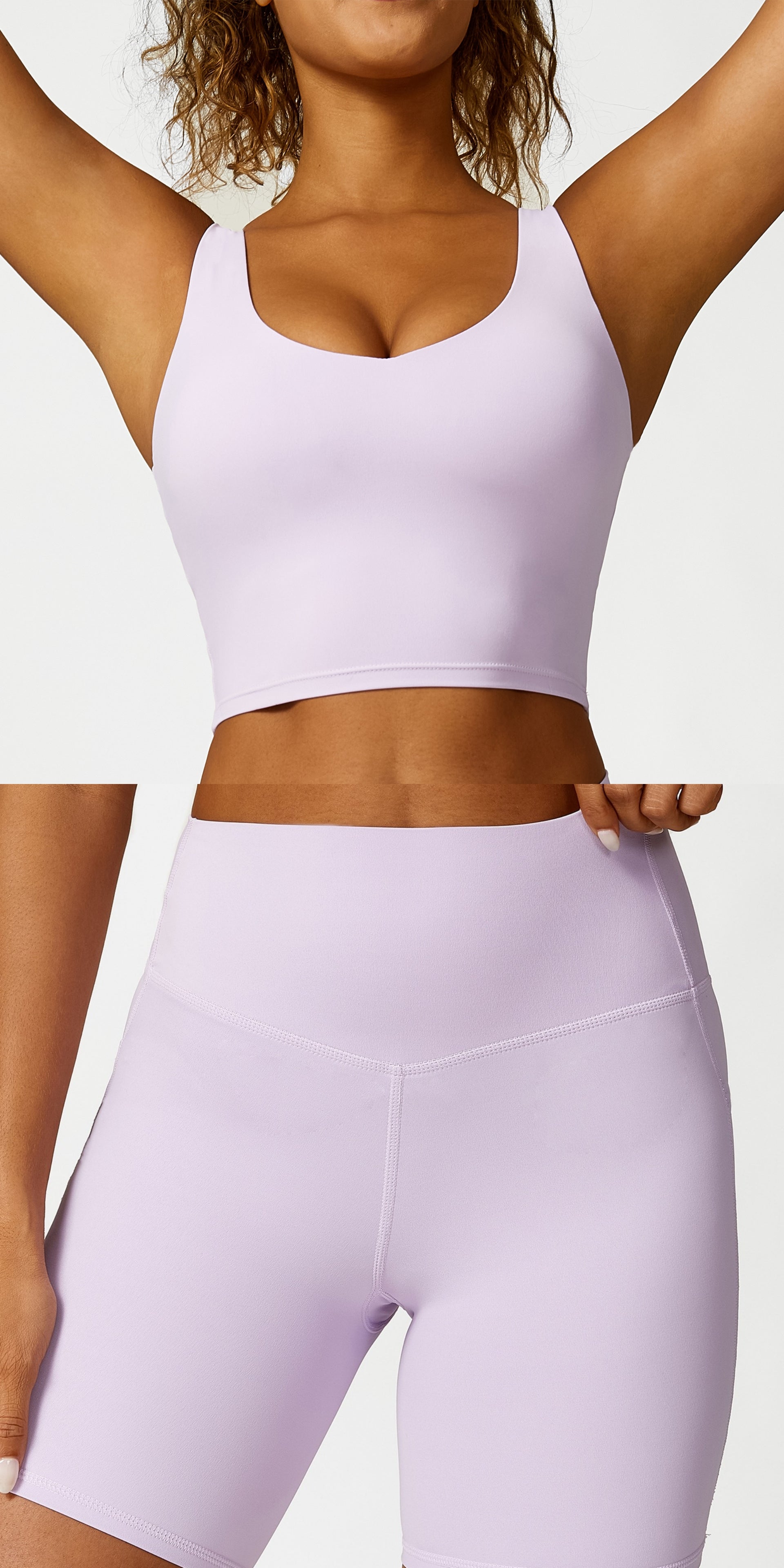 L2929#  Women Yoga Bra Shorts Pants Set