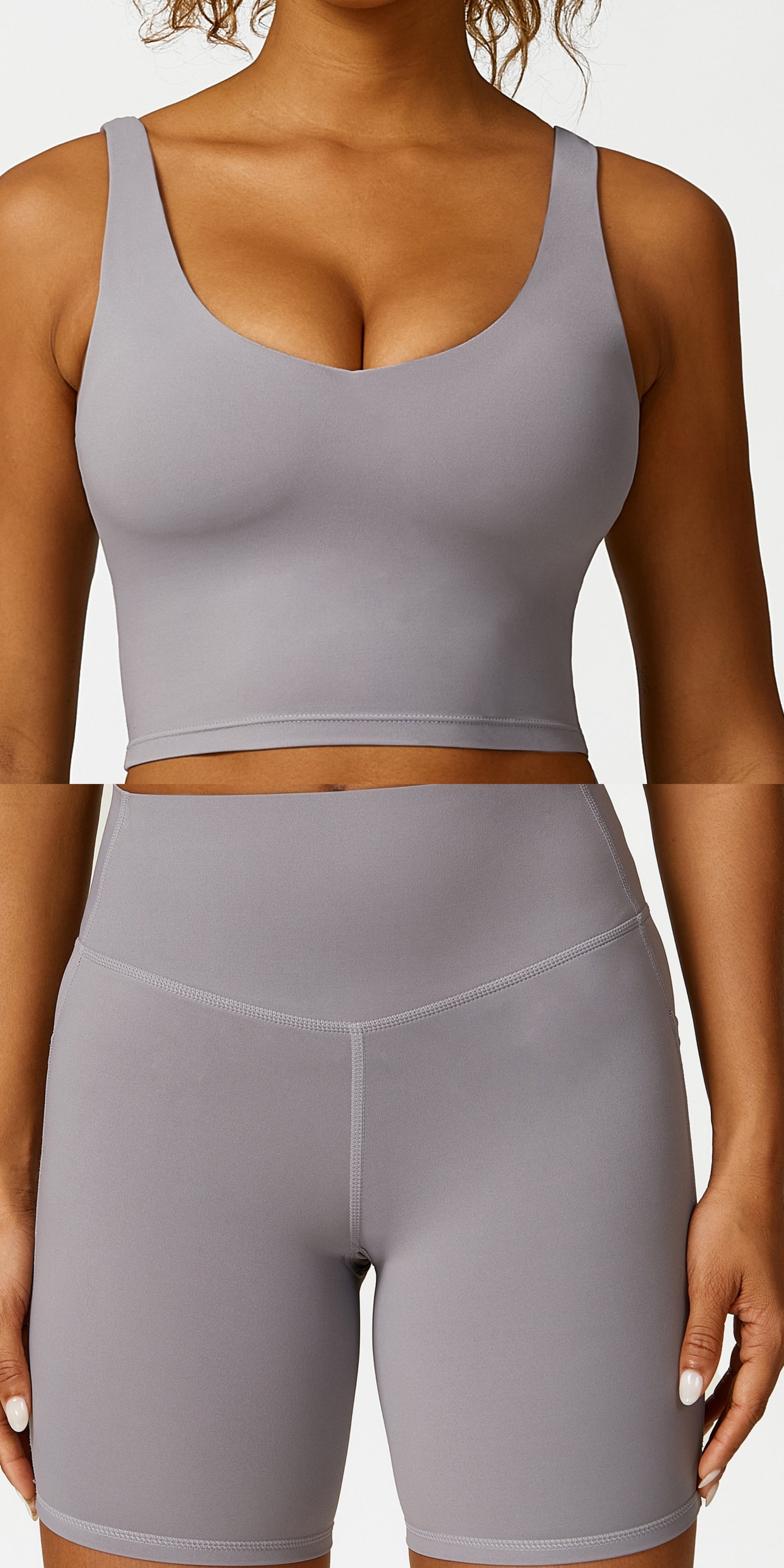 L2929#  Women Yoga Bra Shorts Pants Set