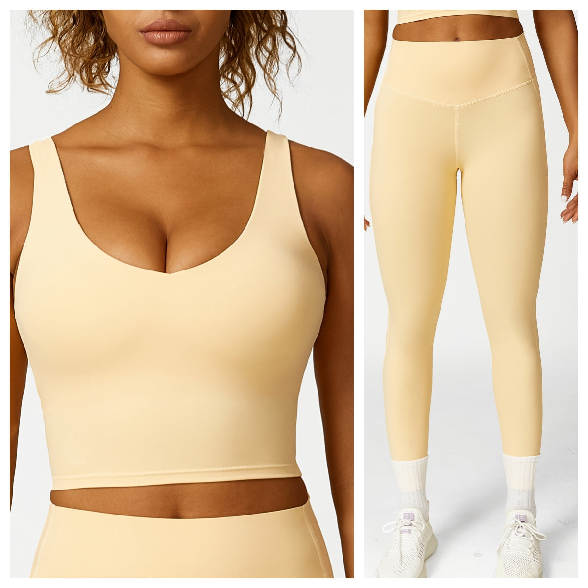 L2929#  Women Yoga Bra Shorts Pants Set