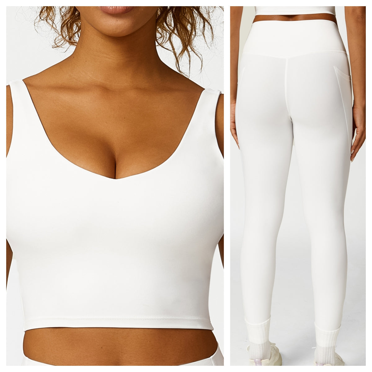 L2929#  Women Yoga Bra Shorts Pants Set