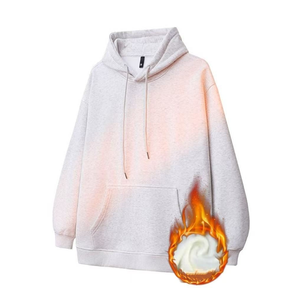 1456# A 3D LOGO Unisex Silver Fox Hoodie